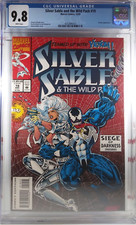 🔥 CGC 9.8 NM/MT SILVER SABLE AND THE WILD PACK #19 VENOM SIEGE OF DARKNESS 1993 picture