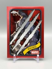 2025 Topps Chrome Marvel Comics Rhino Red Clawed /5 #39 picture