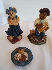 Boyds Bears & Friends Figurines, Set of 3, Kenny Weaver, Ella Lovejoy, F.O.B. 07 picture