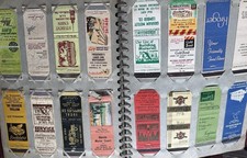 Vintage Lot 200+ Matchbook Covers Album 1950s USA Location No Matches 2 Pinups picture