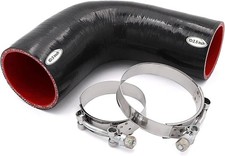 90 Degree Elbow Reducer Coupler Silicone Hose 4-Ply 2.5inch to 3-inch for Tur... picture