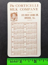 Vintage 1927 Corticelli Silk Company Pocket Calendar Business Card picture