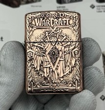 Word Of Warcraft artwork Brass Zippo Lighter picture