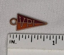 Vintage Virginia Tech Polytechnic Institute VT Hokies Pennant Charm picture