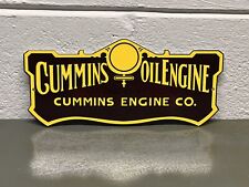 Cummins Diesel Metal Sign Dodge Truck Engine Red Ball Logo Garage Gas Oil Turbo picture