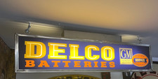 VINTAGE ORIGINAL Lighted Sign DELCO picture