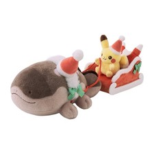 Presale Pokemon Center 2026 Christmas Plush Pikachu & Clodsire Sleigh Present picture