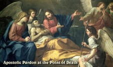 Apostolic Pardon at the Point of Death, LAMINATED, Prayer Card, 3-pack picture