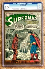 Vintage 1957 SUPERMAN #117 DC-National CURT SWAN Stan Kaye CGC 6.5 WHITE Pages picture