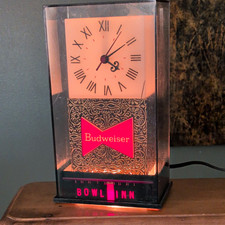 Vintage Budweiser Lighted Table Clock