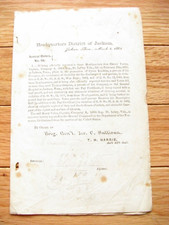 JACKSON TENNESSEE CIVIL WAR COURTMARTIAL ORDER GENERAL JEREMIAH SULLIVAN 1863 picture