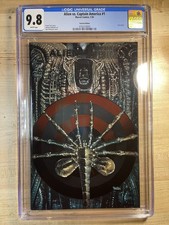 ALIEN VS CAPTAIN AMERICA 1 PANOSIAN FOIL VARIANT CGC 9.8 picture