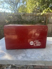 Vintage 60s Things Go Better With Coke Chest Cooler Cool Box  picture