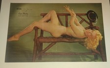 Vintage 1950s Syra Marty Pinup Photo Art Fair Lady Of The Month Rogue... picture