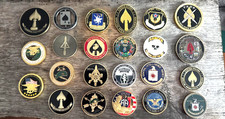 Huge 23 Coin Special Operations Challenge Coin set picture