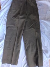 WWII U.S. Army Officers Regulation Wool Trousers 36r OD  True Vintage Miltary picture