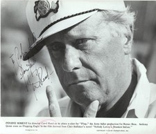 ENGLISH FILM DIRECTOR & PRODUCER CAROL REED, SIGNED VINTAGE PHOTO. picture