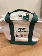 🔥❨・¨⬮ Genuine Starbucks x Peanuts Snoopy Mini Canvas Tote Bag US In Hand NEW🔥 picture