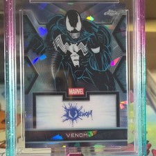 Topps 2026 Chrome Marvel Sapphire Venom Black 03/10 MF-VE Facsimile Auto CGC picture