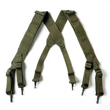 WW2 Korean War US M1945 Combat Field Pack Suspenders Shoulder Straps picture