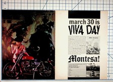 Montesa Motorcycles VIVA DAY Ad 250 Scorpion Impala LaCross Vintage Magazine picture