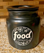 Food Network Exclusive Snowflake Cookie Jar Ceramic Made in the USA Ships 1 Day picture