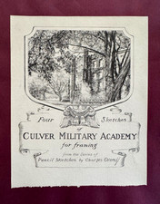 Vintage 1950s Culver Military Academy Architectural Prints by Charles Overall  picture