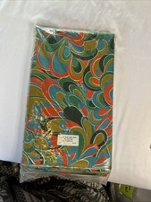 Vintage 60's-70's Mod Retro Psychedelic  Fabric Wash And Wear 3.5 Yards picture