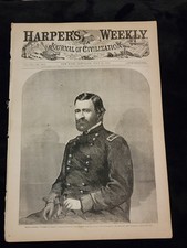 Original July 25, 1863 Harper’s Weekly- General Ulysses S Grant - Gettysburg picture