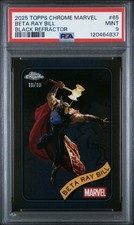 2025 Topps Chrome Marvel Beta Ray Bill Black Refractor 10/10 #65 PSA 9 Bookend picture