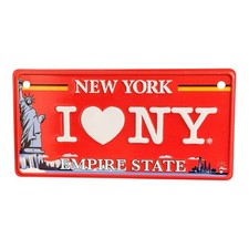 I Love NY New York Metal License Plate Sign Empire State Souvenir Decor picture