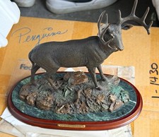 Danbury Mint Majestic Warrior Craig Phillips Whitetail Deer Sculpture 334/5000 picture