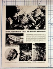Lost John Mammoth Cave Kentucky Mummy Article 1930s Ephemera History picture