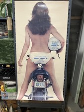 Kawasaki Dealer Full Length Thick Paper Poster advertisement vintage door hanger picture