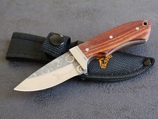 Awesome 6” Fixed Blade Knife Maori Design Full Tang Mini 2.6” Blade Wood Handle picture