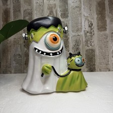 7.5” Frankenstein Alien Ghost w/ Cat Pet Halloween Decor Figure Freestanding New picture