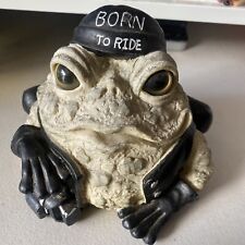 Cycle Works Biker Babe Toad Hollow Collectible Garden Sculpture picture