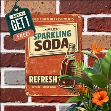 Vintage Cola Cups Metal Tin Signs - Retro Beverage Wall Art, Waterp 20260324 113 picture