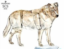 Swarovski SCS 2019 Exclusive Gray Wolf MIB #5428544 picture