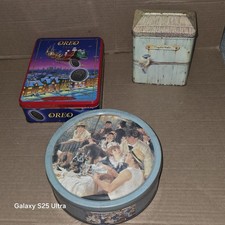 Vintage Lot of Assorted Snack/Cookie Advertising Tins  picture