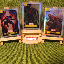 2024 Topps Chrome Marvel Refractor 3-Card Lot Miles Morales Carnage Miguel OHara picture