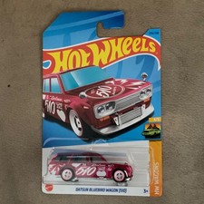 Hot Wheels 2023 Super Treasure Hunt Datsun Bluebird Wagon 510 - Pink picture