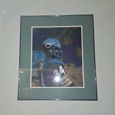 Framed Art Original Of Chicago Bears Football Player picture