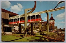 Bush Gardens, Skyrail Safari, Clock Tower, Tampa, FL. 1987 Postcard TSPS-9 picture
