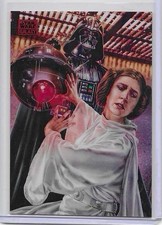 Darth Vader and Princess Leia - 2024 Topps Chrome Star Wars Galaxy #2 5/5 Omega picture