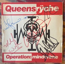 Queensryche SIGNED AUTOGRAPHED VINYL Operation Mindcrime RARE ROCK X2 Eddie Mike picture