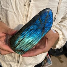 1.6lb Natural Gorgeous Labradorite Quartz Crystal Stone Specimen Healing picture