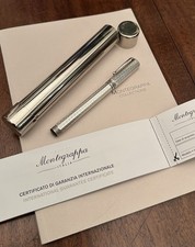 Montegrappa Reminiscence Rollerball 925 Silver Greek Key with Case picture