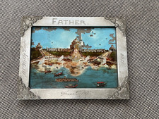 Antique 1904 St. Louis World's Fair Painting on Glass Cascade Gardens picture