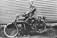 The Flying Merkel Vintage Motorcycle Racine Wisconsin WI Reprint Postcard picture